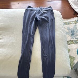 Athleta Girl High Rise Chit Chat Leggings size xl/14, purple/gray in color